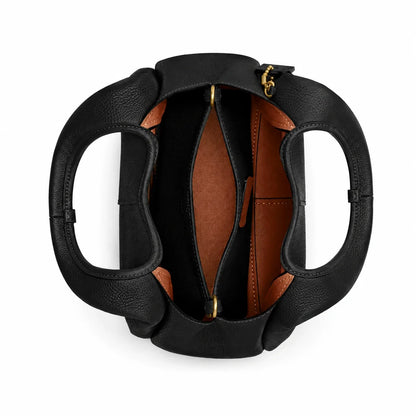 Die Lana Schultertasche 23 – Messing/Schwarz