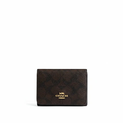 The Signature Card Holder Wallet – Walnut/Tan
